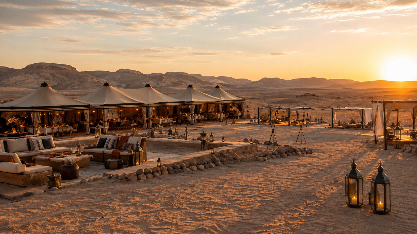 Concept visual of the planned Luxor Eclipse Camp