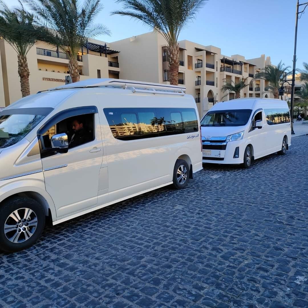 Air-conditioned Toyota HiAce transportation for small groups